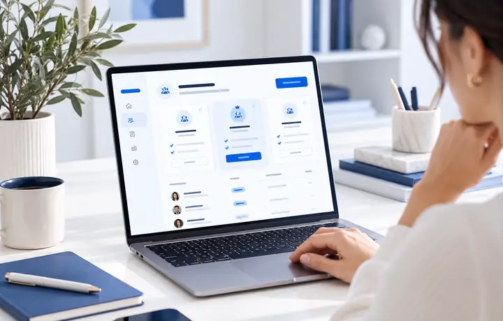 Business owner managing access to an online membership product
